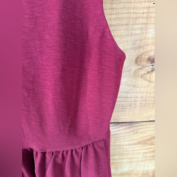 JCrew Burgundy Knit Dress w/ Pockets - Size Small - Picture 5 of 6